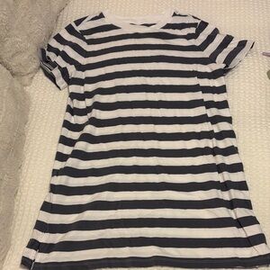 Striped Old Navy and White Short Sleeve Tee Dress